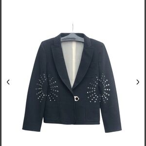 Gianfranco Ferré Luxury Italian Designer Black Blazer Size US 4-6 Italy 40